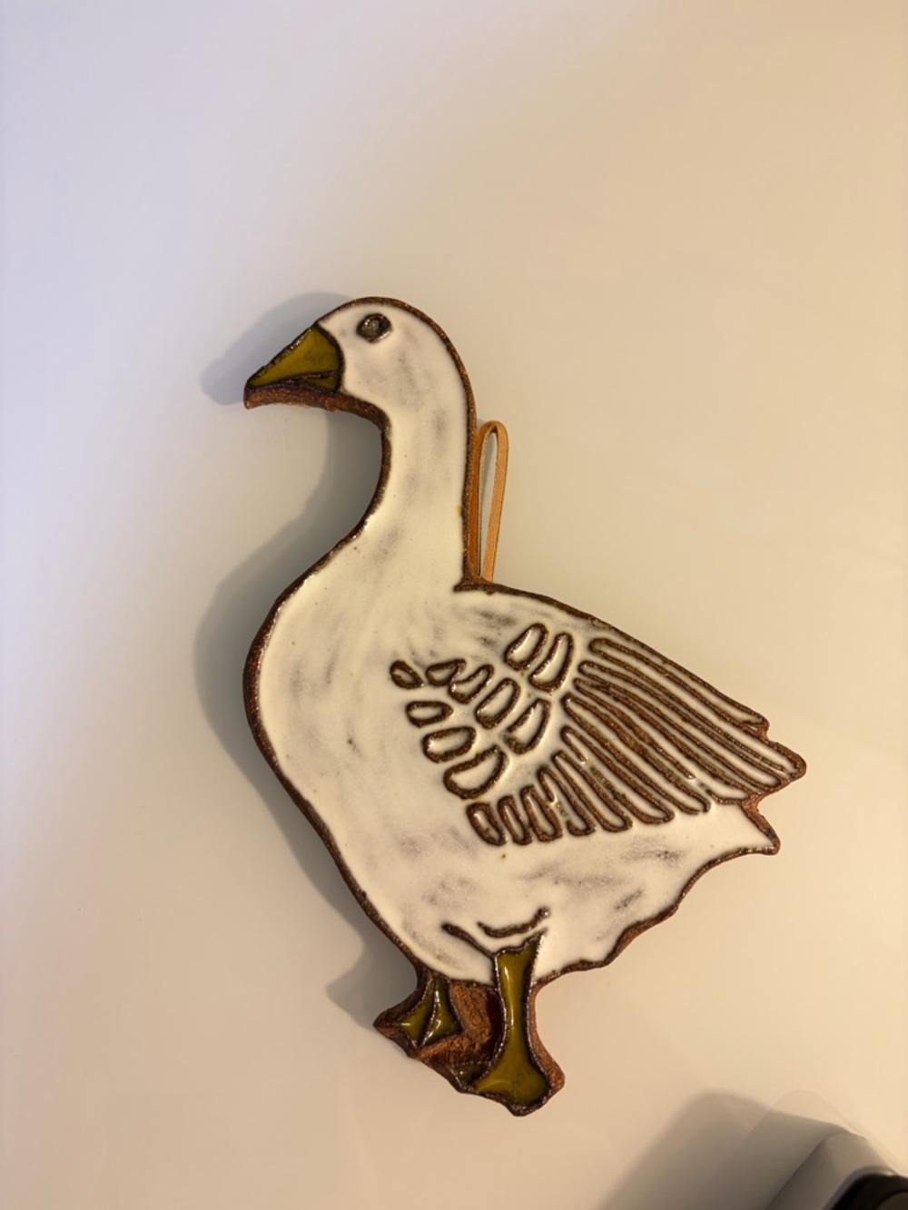 Vintage Victoria Littlejohn White Ceramic Goose